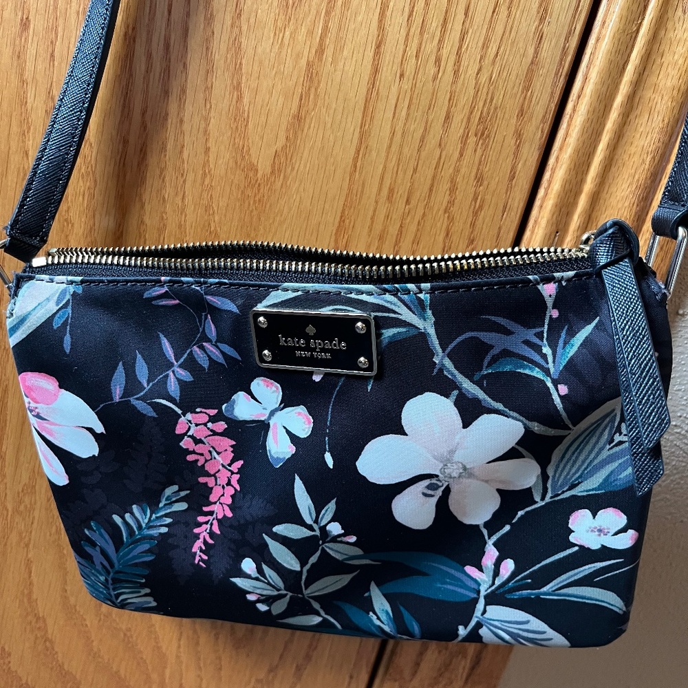 Small Kate Spade Sateen Floral Crossbody bag